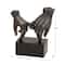 10" Black Polystone Traditional Pinky Swear Sculpture